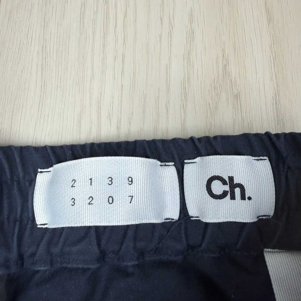 CH Carolina Herrera Pants Pants Navy High Rise Tapered Mens 32x23 Drawstring